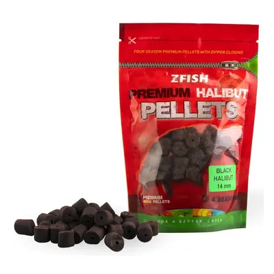 Zfish chytací pelety premium halibut pellets black halibut 200 g - 14 mm