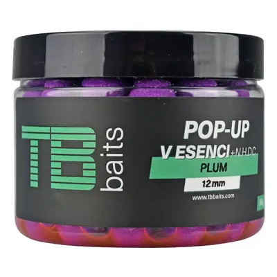 Tb baits plovoucí boilie pop-up plum + nhdc 65 g-12 mm