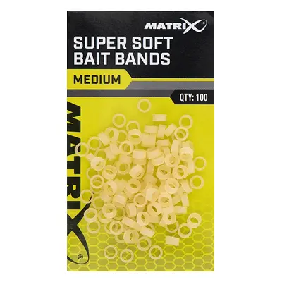 Matrix gumičky na nástrahy super soft bait bands 100 ks - medium