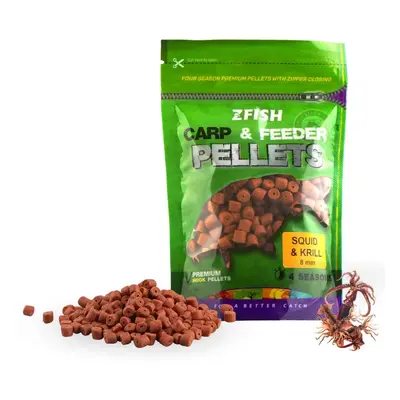 Zfish chytací pelety carp & feeder pellets 8 mm 200 g - squid krill