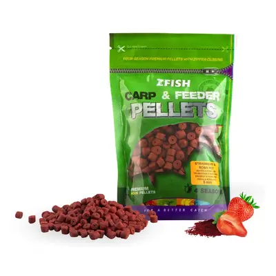 Zfish chytací pelety carp & feeder pellets 8 mm 200 g - strawberry robin red