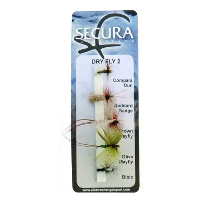 Secura flyfishing mušky dry flies 2 5 ks