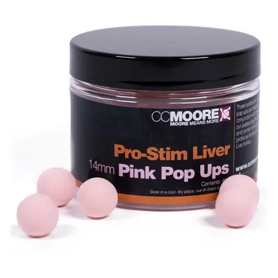 Cc moore plovoucí boilie pro-stim liver pink pop ups 14 mm 45 ks