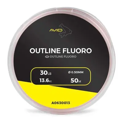 Avid carp vlasec outline fluoro 50 m - 0,50 mm 13,6 kg