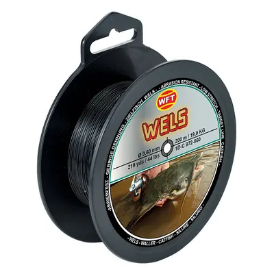 Wft vlasec zielfisch sumec 200 m černý - 0,50 mm - 16,5 kg