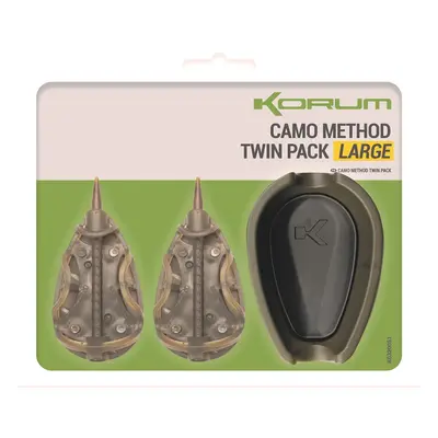 Korum set krmítek a formičky camo method twin pack - large