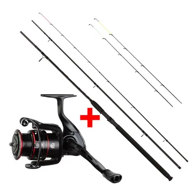 Giants fishing prut black method feeder 3,3 m 40-90 g + naviják gaube fd 3000