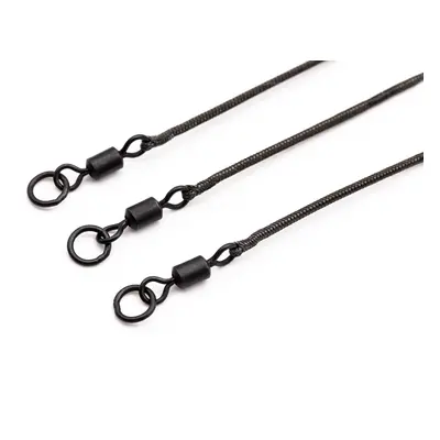 Korda návazce kable leadcore leader ring swivel 50 cm - weed