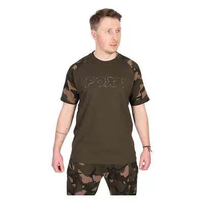 Fox tričko khaki camo outline t-shirt - s