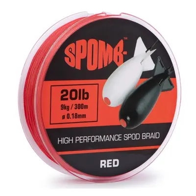 Spomb splétaná šňůra braid red 300 m - 0,18 mm - 9 kg