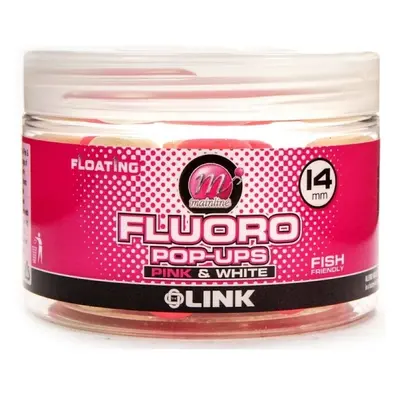 Mainline plovoucí boilie bright pink and white pop-ups the link 14 mm 150 ml