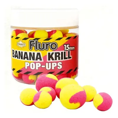 Dynamite baits pop ups fluoro two tone banana krill 15 mm