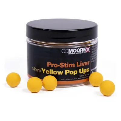 Cc moore plovoucí boilie pro-stim liver yellow pop ups 14 mm 45 ks