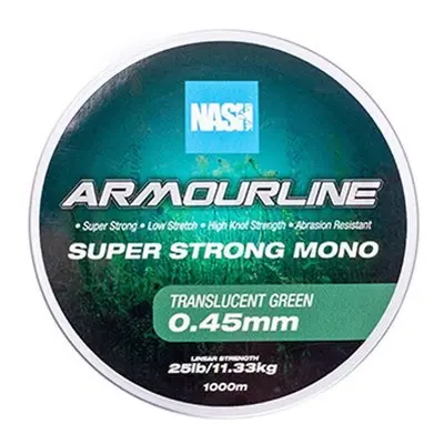 Nash vlasec armourline super strong mono green 1000 m - 0,45 mm 11,33 kg