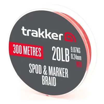 Trakker šňůra spod & marker braid red 300 m - 0,24 mm 9,07 kg 20 lb