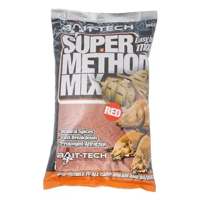 Bait-tech krmítková směs super method mix red 2 kg