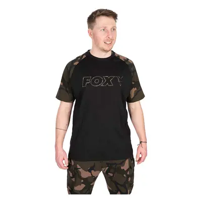 Fox tričko black camo outline t-shirt - s