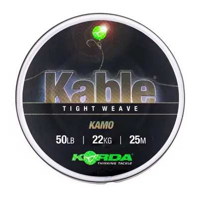 Korda olověná šňůra kable tight weave 7 m - kamo