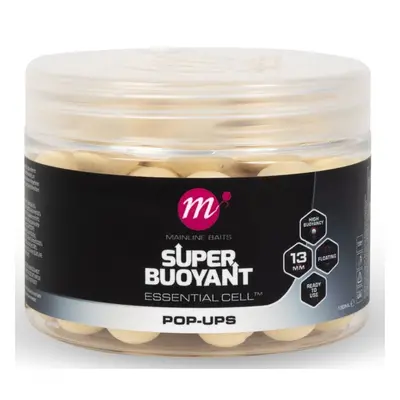 Mainline plovoucí boilie super buoyant pop-ups essential cell 150 ml 13 mm - white