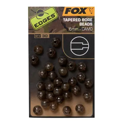 Fox korálky edges camo tapered bore bead 30 ks - 6 mm