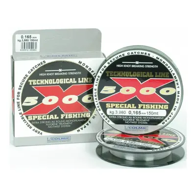 Colmic vlasec x5000 special fishing 150 m čirá-průměr 0,22 mm / nosnost 7,5 kg