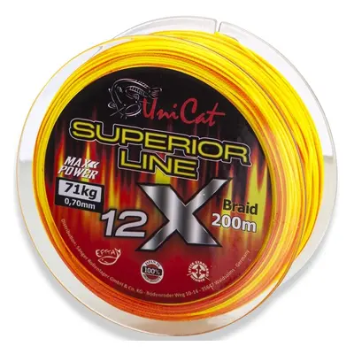 Uni cat splétaná šňůra 12 x superior line 200 m - 0,60 mm 62 kg