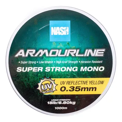 Nash vlasec armourline super strong mono uv yellow 1000 m - 0,35 mm 6,80 kg