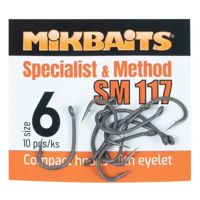 Mikbaits háčky specialits & method sm 117 hook 10 ks - 8