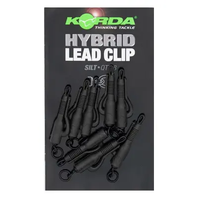 Korda závěsky hybrid lead clips 8 ks - silt