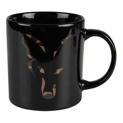 Fox hrnek black and camo head ceramic mug