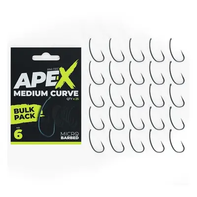 Ridgemonkey háčky ape-x medium curve barbed bulk pack 25 ks - 6