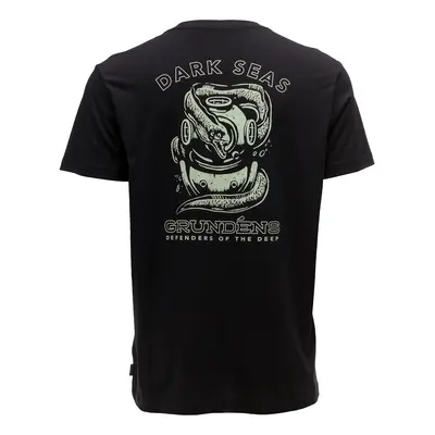 Grundéns tričko dark seas x grundens luminate ss t-shirt black - l