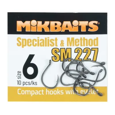 Mikbaits háčky specialits & method sm 227 hook 10 ks - 10