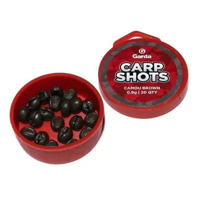 Garda bročky carp shots camou brown - 20 ks 0,9 g