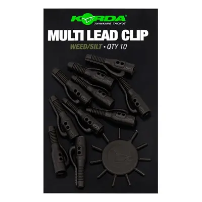 Korda závěsky multi lead clip - weed/silt