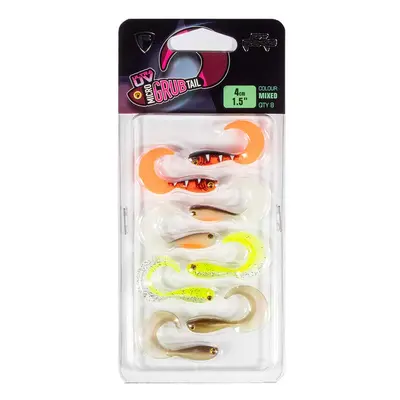 Fox rage gumová nástraha micro grub mixed colour lure pack 4 cm