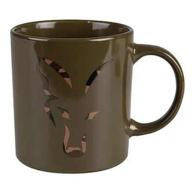 Fox hrnek green and camo head ceramic mug