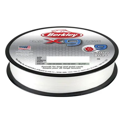 Berkley splétaná šňůra x9 crystal-průměr 0,12 mm / nosnost 12,1 kg