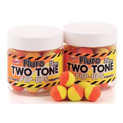 Dynamite baits pop-ups fluro two tone tutti-frutti & pineapple-15 mm