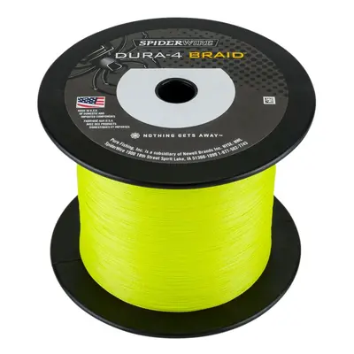 Spiderwire splétaná šňůra dura4 yellow-průměr 0,40 mm / nosnost 45 kg