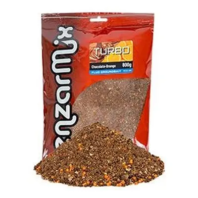 Benzar mix krmítková směs groundbait turbo fluo 800 g - čokoláda-pomeranč