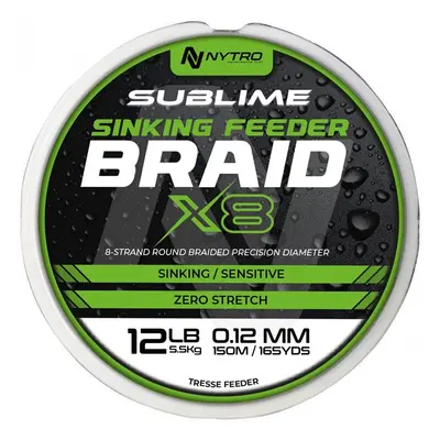 Nytro šňůra sublime x8 sinking feeder braid 150 m - 0,10 mm 5 kg