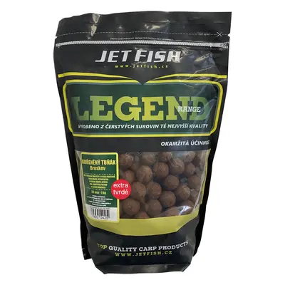 Jet fish extra tvrdé boilie legend range kořeněný tuňák broskev 250 g - 24 mm