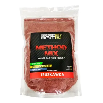 Feederbait methodmix strawberry 800 g