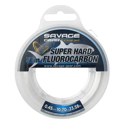 Savage gear fluorocarbon super hard clear - 50 m 0,60 mm 18,9 kg