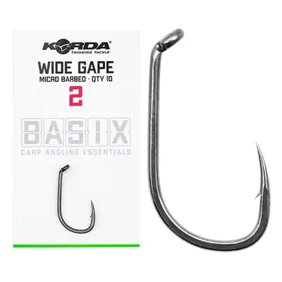 Korda háčky basix wide gape 10 ks - velikost 6