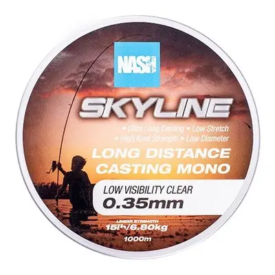 Nash vlasec skyline mono low visibility clear 1000 m - 0,35 mm 6,8 kg