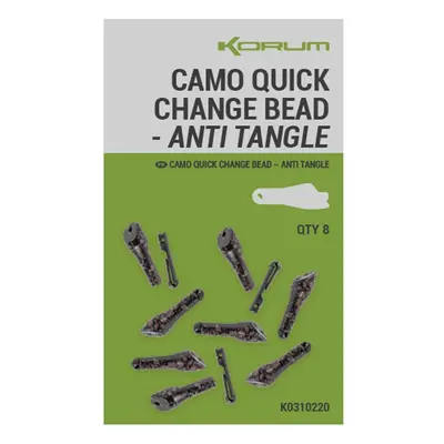 Korum převleky camo quick change bead anti tangle 8 ks