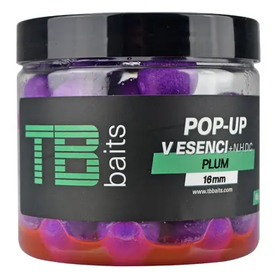 Tb baits plovoucí boilie pop-up plum + nhdc 65 g-16 mm