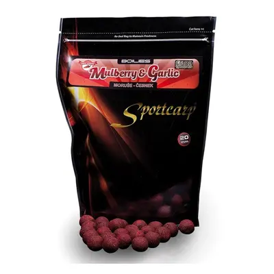 Sportcarp tvrzené boilies hard ons mulberry garlic-5 kg 20 mm